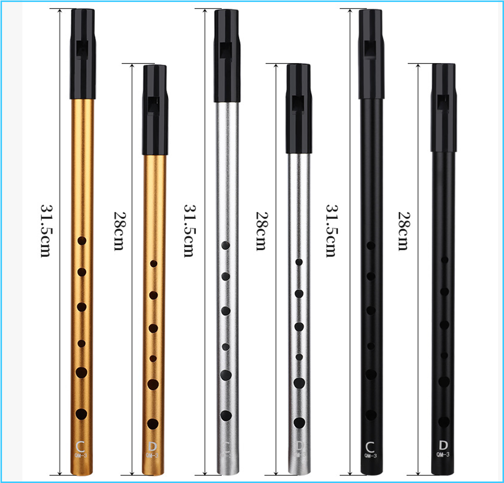 Penny Whistle D - صفارة أيرلندية أصلية من نوع تين