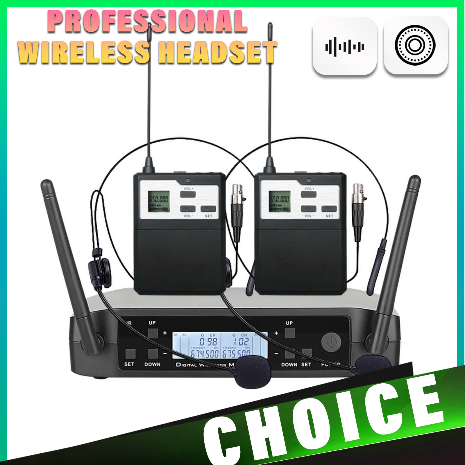 Shure Mic Sm58 - ميكروفون لاسلكي UHF مع نطاق إرسال