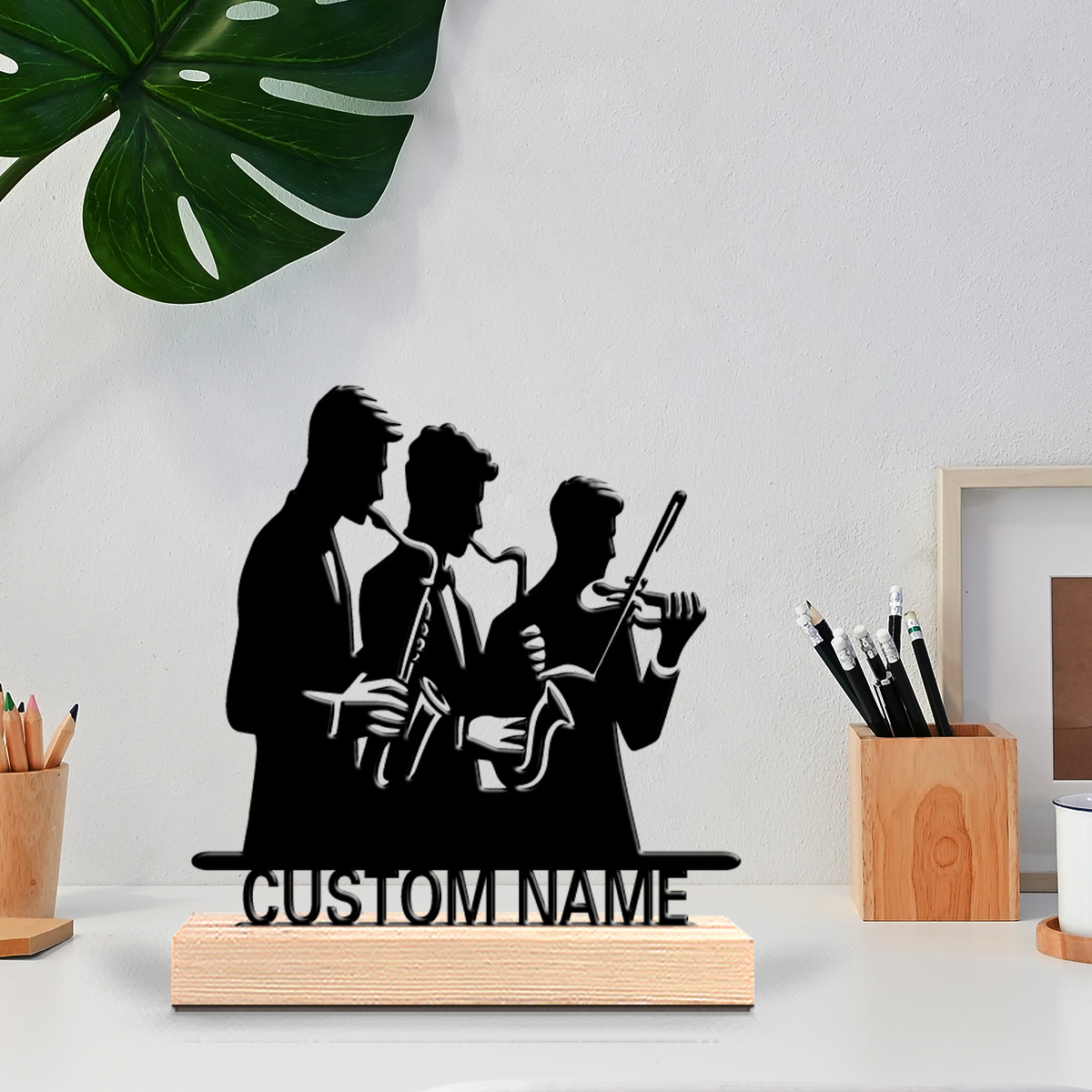 Musical Instrument With Names - قطعة واحدة من تمثال معدني مخصص