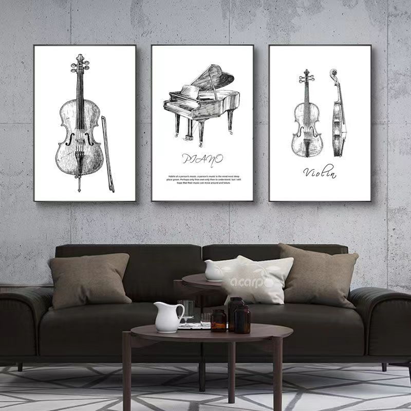Musical Instrument Photo - قماش اللوحة الحديثة الحد الأدنى البيانو