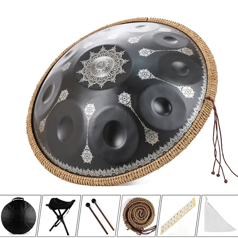 طبل هاندبان بتردد 440 هرتز و43 - مراجعة Musical Instrument Handpan وسعره
