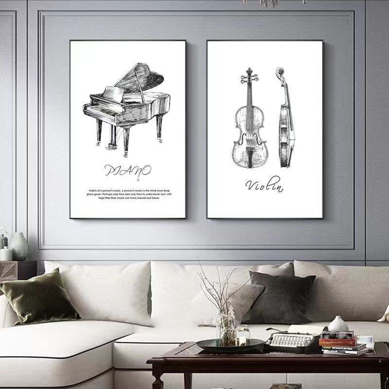 قماش اللوحة الحديثة الحد الأدن - مراجعة Musical Instrument Photo وسعره