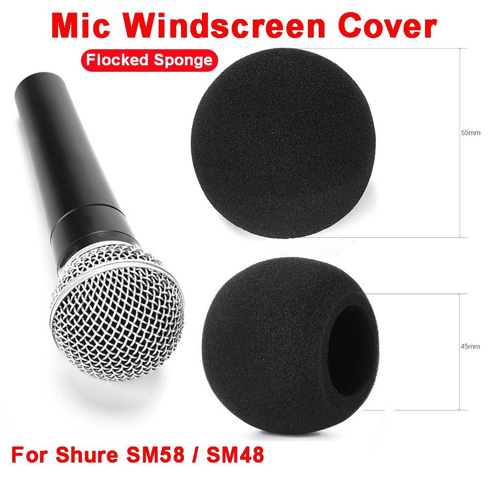 غطاء ميكروفون بديل من الإسفنج  - مراجعة Shure Mic Sm58 وسعره