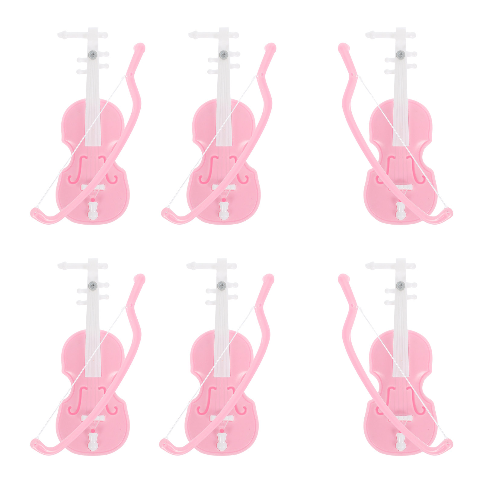6 قطع من ديكورات الكمان المصغر - مراجعة Musical Instrument Photo وسعره