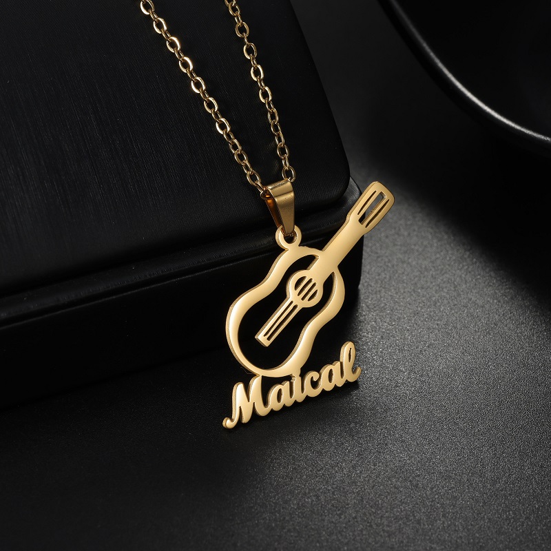 قلادة جديدة مخصصة على شكل آلة  - مراجعة Musical Instrument With Names وسعره