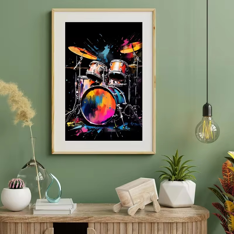 آلة موسيقية معلقة ملصق صور ، أ - مراجعة Musical Instrument Photo وسعره