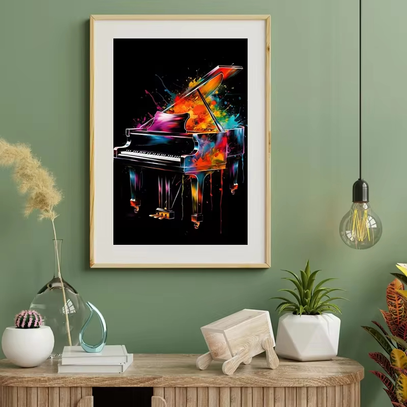 آلة موسيقية معلقة ملصق صور ، أ - مراجعة Musical Instrument Photo وسعره