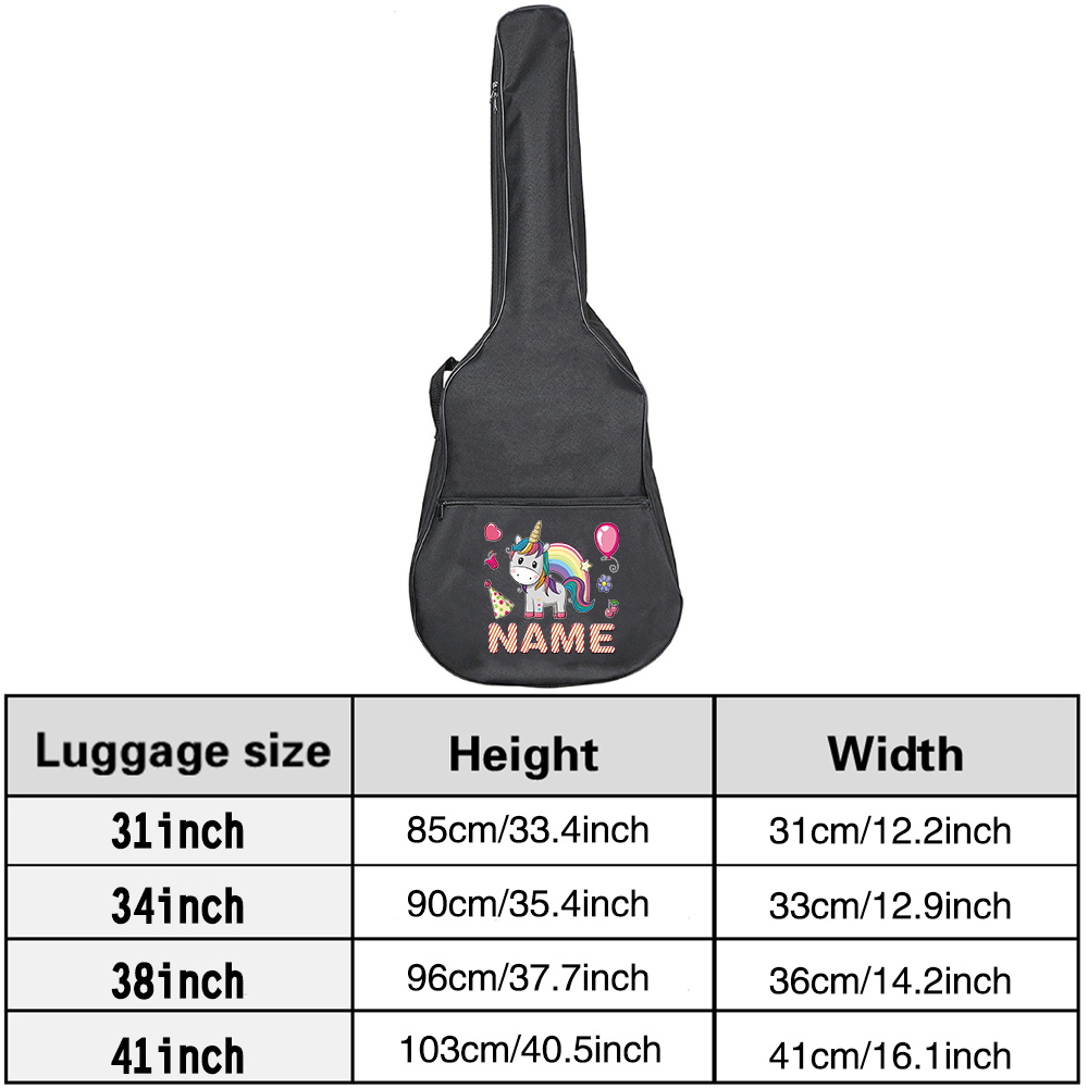 تخصيص اسم حقيبة الغيتار 36-41  - مراجعة Musical Instrument With Names وسعره