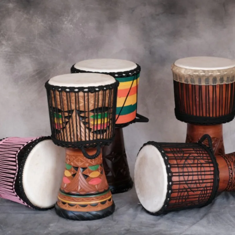 12 بوصة Djembe الماهوجني الأفر - مراجعة Musical Instrument Types وسعره