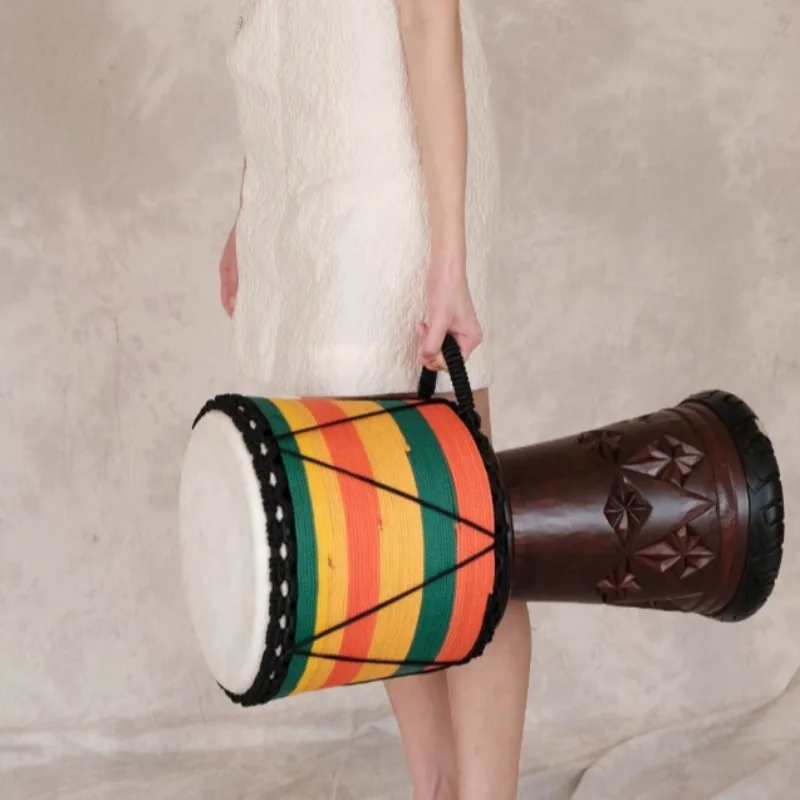12 بوصة Djembe الماهوجني الأفر - مراجعة Musical Instrument Types وسعره