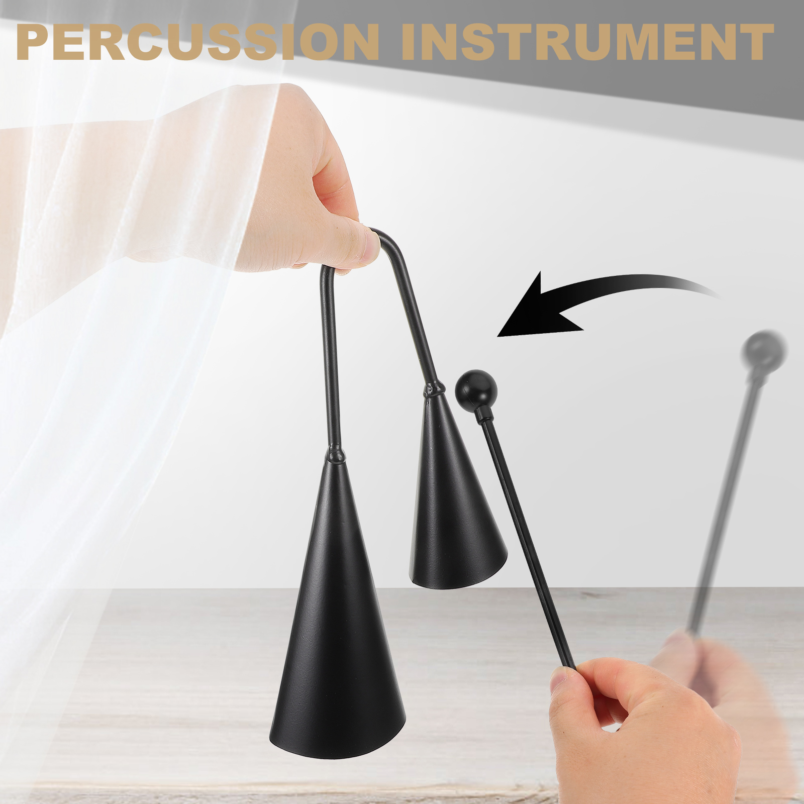 مزدوجة البوق المعادن البقرة أج - مراجعة Musical Instrument Agogo وسعره