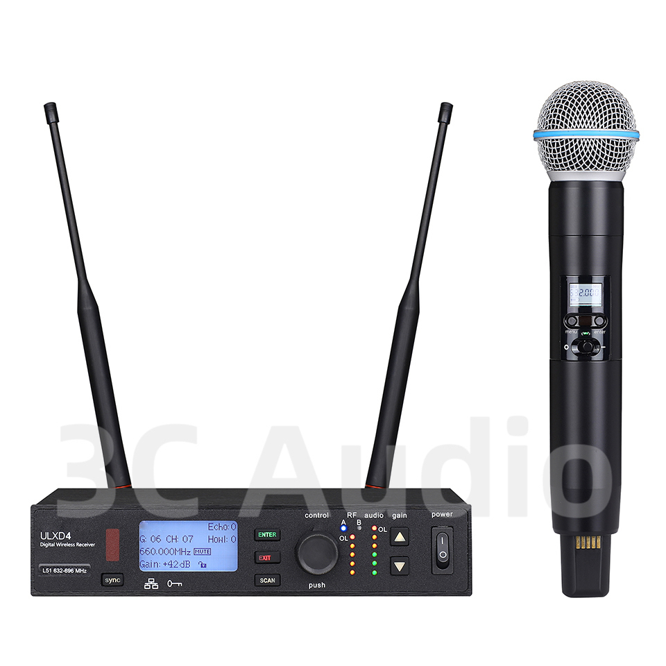 ULXD4-SLXD 500/600 ميجا هرتز م - مراجعة Shure Mic Sm58 وسعره