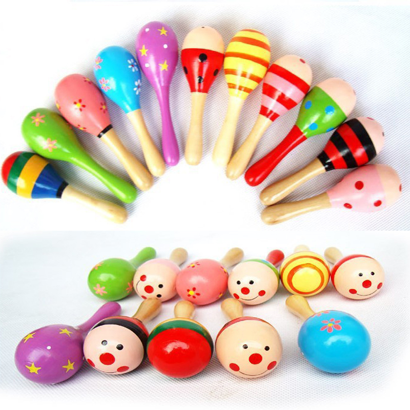 2 قطعة خشخيشات خشبية صغيرة ملو - مراجعة Musical Instrument Rattle وسعره