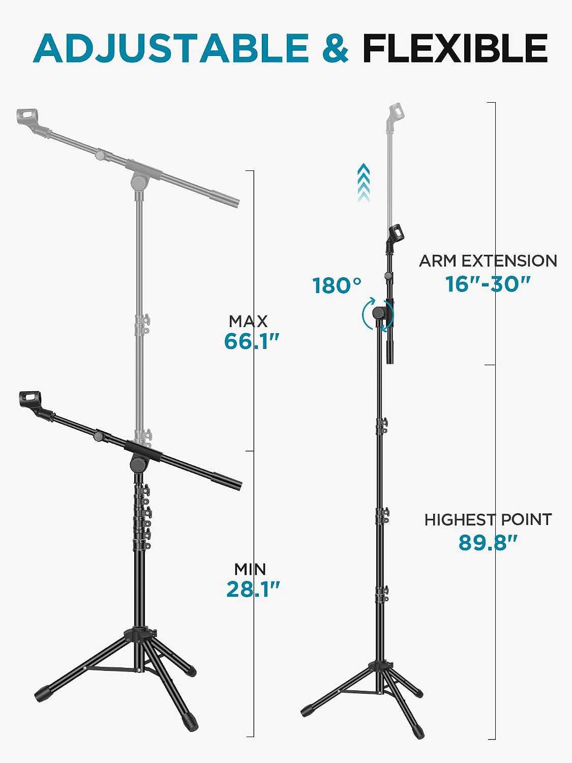 حامل ميكروفون مزدوج مع ذراع قا - مراجعة Shure Mic Sm58 وسعره